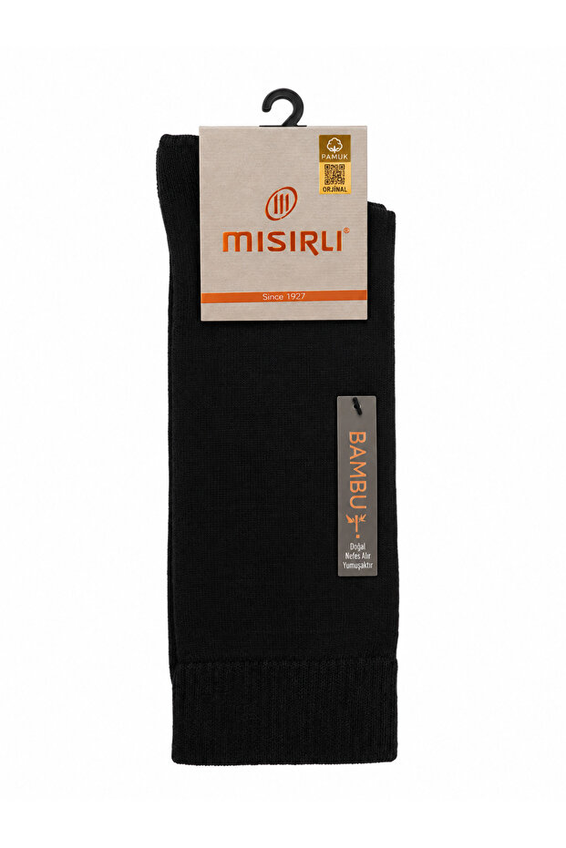 Men's Bamboo Single Long Socks Black