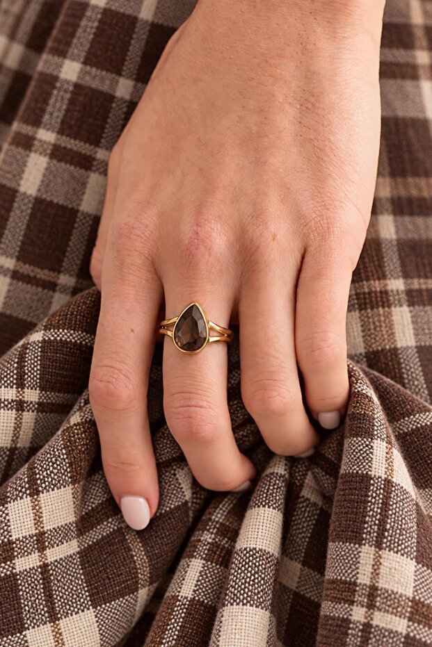 Cut Cat's Eye Gold Ring