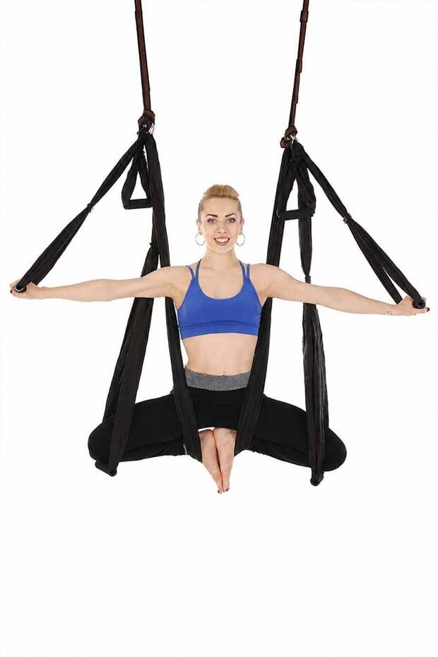 Yoga Hammock and Mounting Hardware-Black