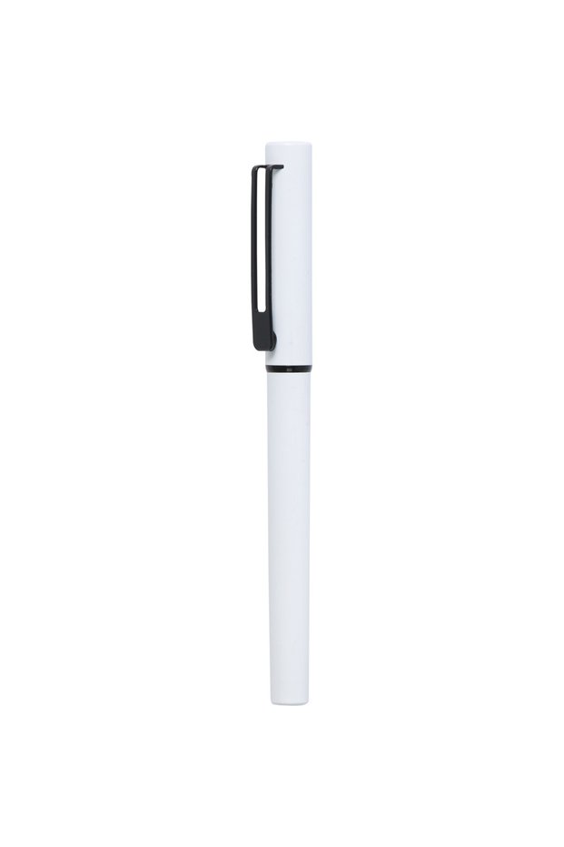 Metal Roller Pen 0555-75 White 100 Pieces Unprinted