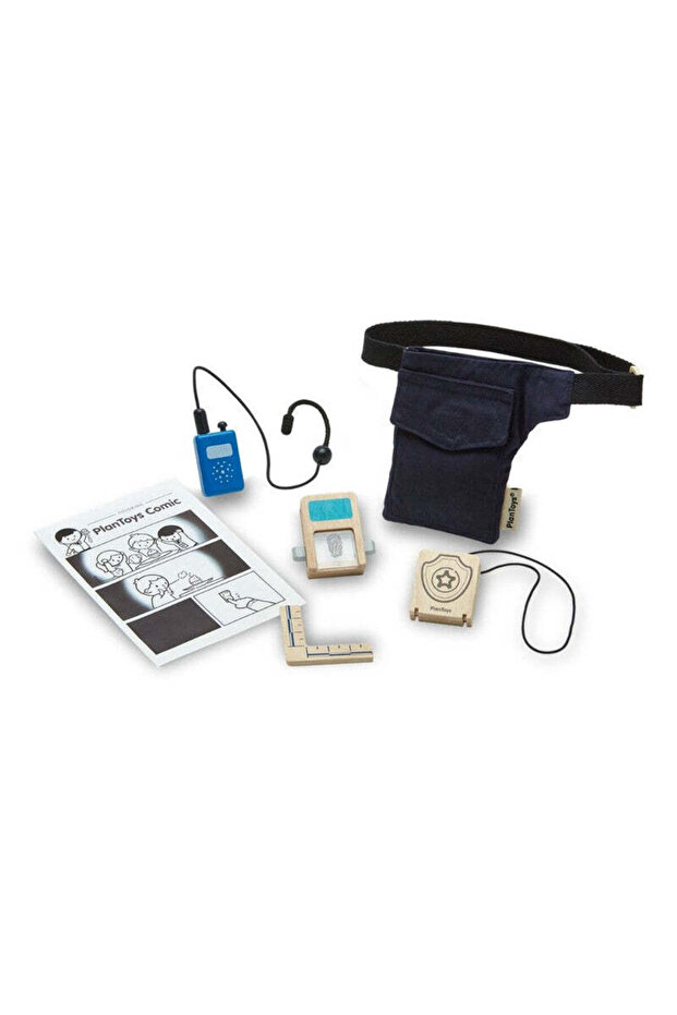 Secret Agent Play Set, Wooden Spy Gadgets with Utility Belt