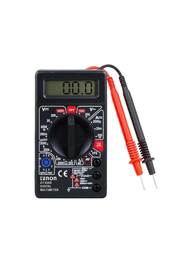 Digital Multimeter (Measuring Tool) (Diode-Leakage Meter) (with Audible Alarm) (125*70 mm) 10 a Dt-830D
