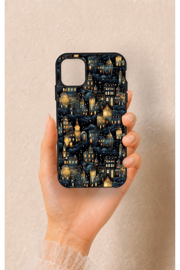 iPhone 11 Compatible Night Tale Patterned Silicone Case