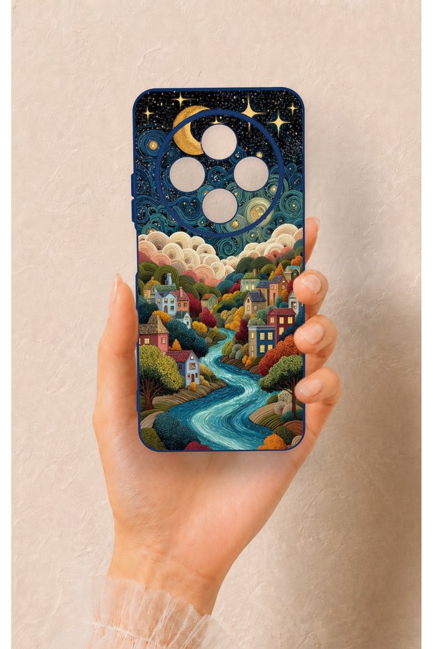 Redmi 14C Compatible Night Tale Patterned Silicone Case
