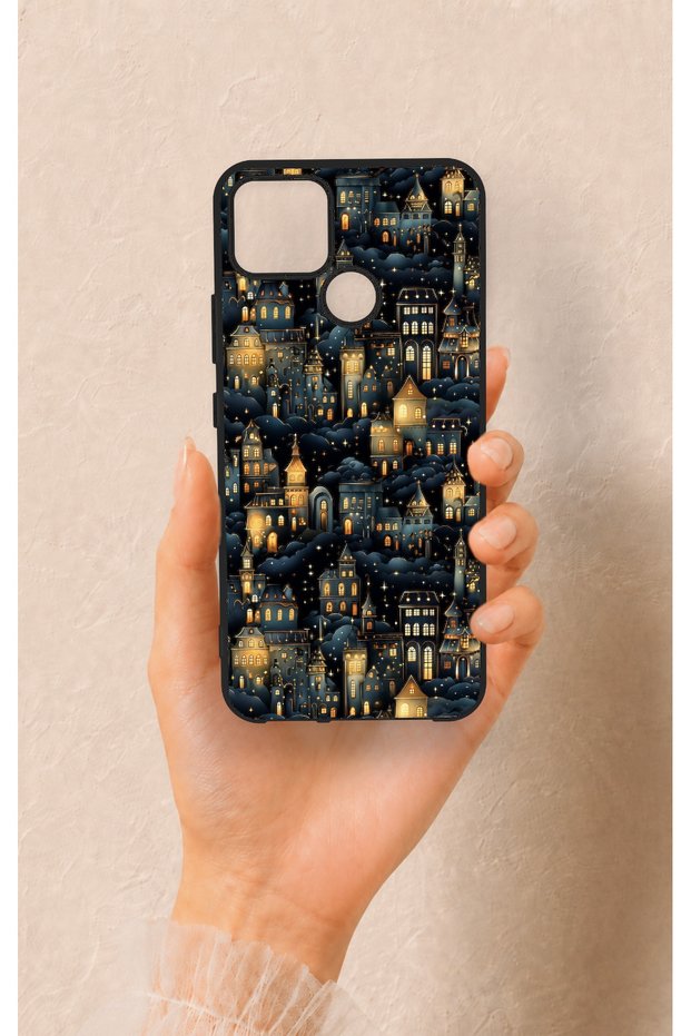 Realme C25 Compatible Night Tale Patterned Silicone Case