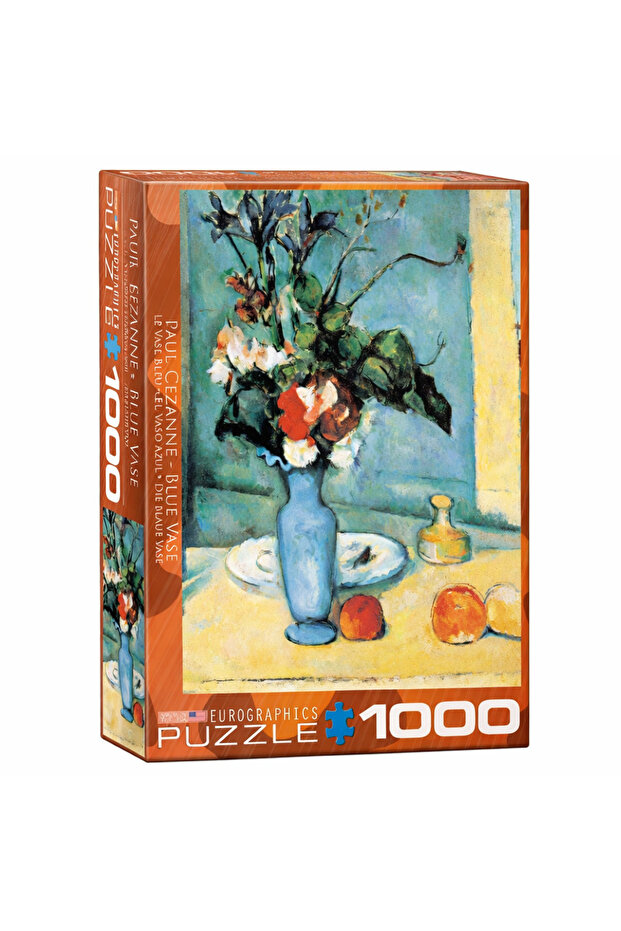 The Blue Vase by Paul Cezanne 1000-Piece Jigsaw Puzzle, Fine Art Puzzle