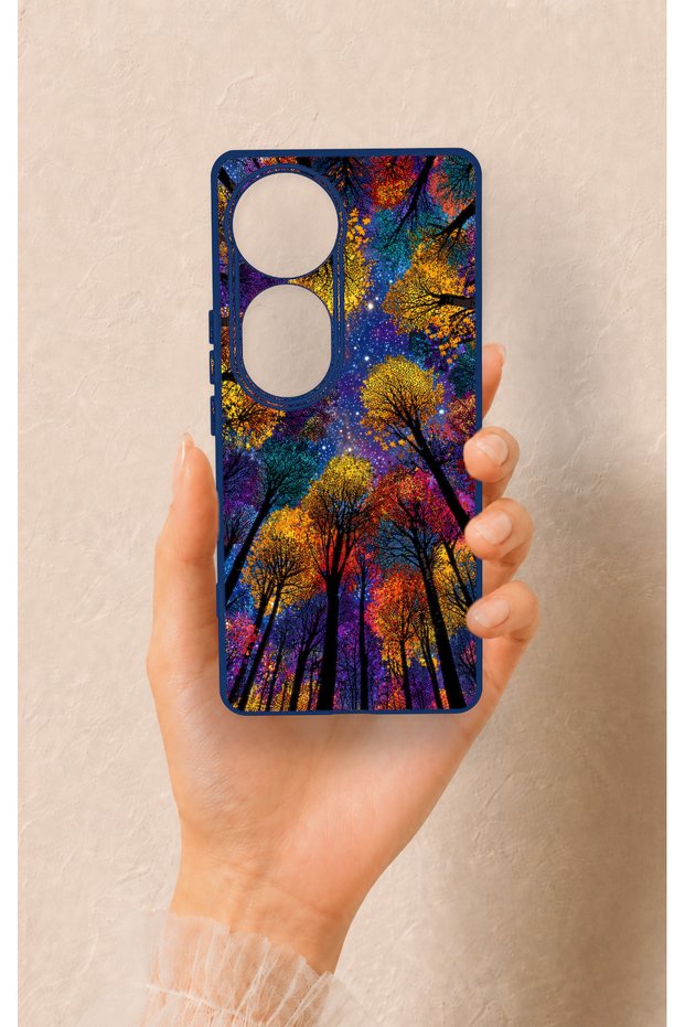 Vivo V40 Compatible Colorful Sky Pattern Silicone Case