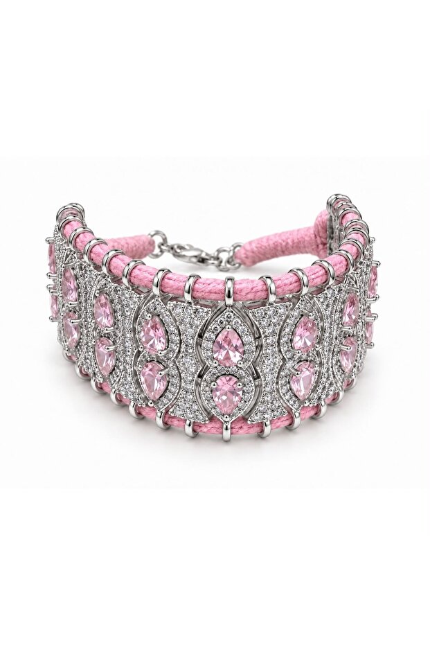Jewel sparkling string bracelet
