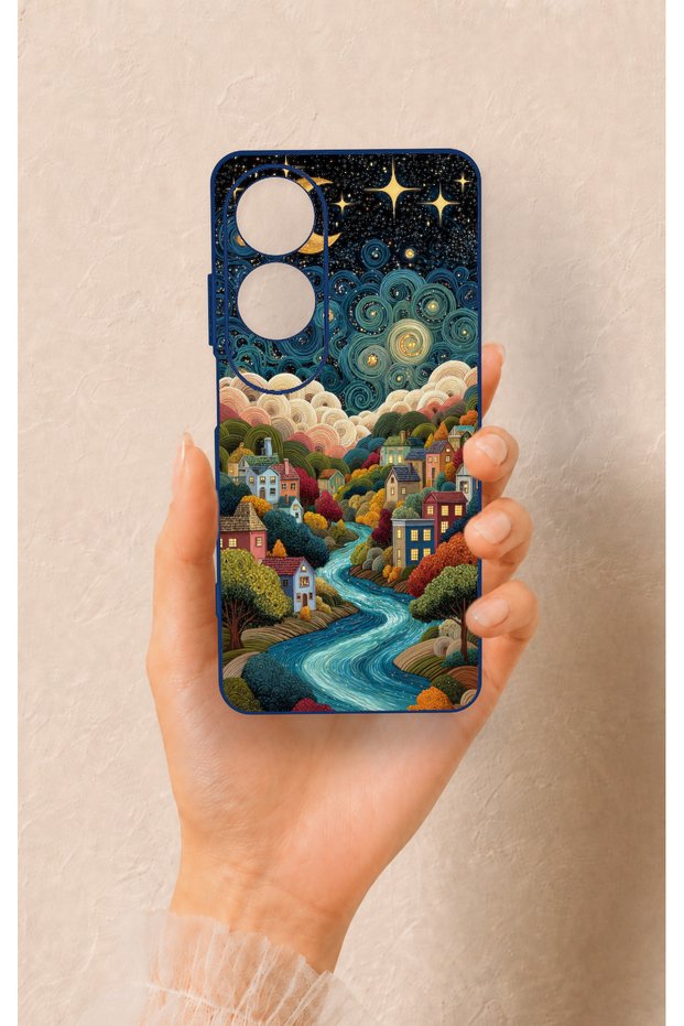 Oppo A60 Compatible Night Tale Patterned Silicone Case