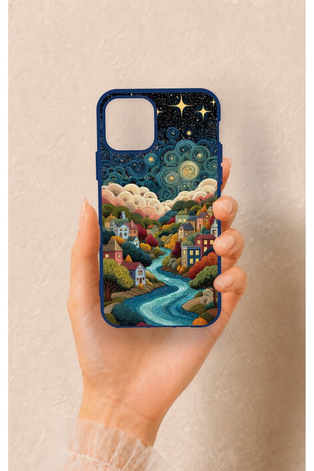 iPhone 11 Pro Compatible Night Tale Patterned Silicone Case
