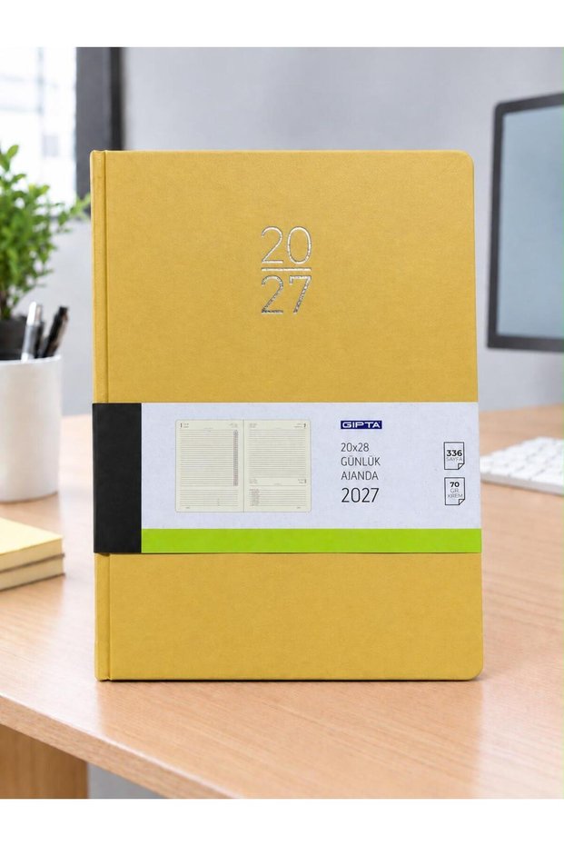 2027 20X28 Daily Agenda Sewn Hard Cover 119-Eck