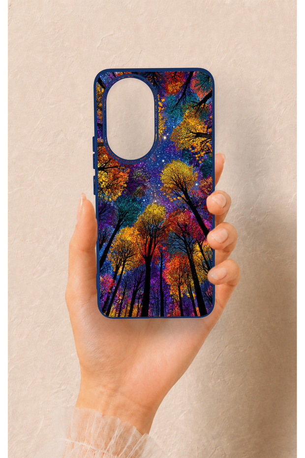 Honor 200 5g Compatible Colorful Sky Pattern Silicone Case