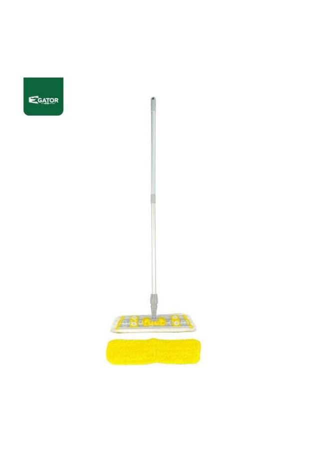 Microfiber Wet & Dry Flat Mop with Aluminum Handle | 40 cm | Yellow