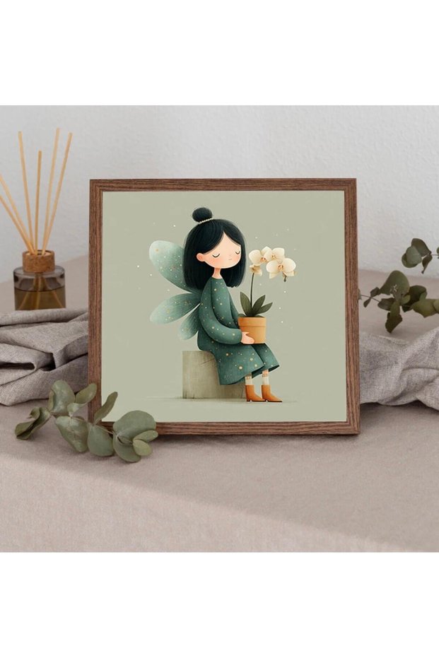 One Piece Real Wooden Framed Decor Table Square