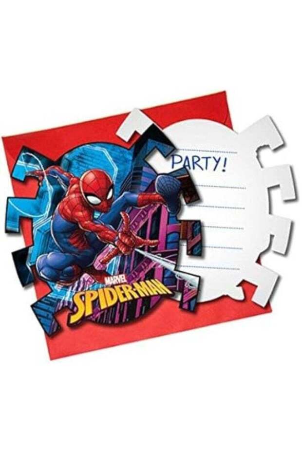 Marvel Spiderman Team Up Invitations CF6 – Kids Birthday Party Invitation Cards with Envelopes, Dyn