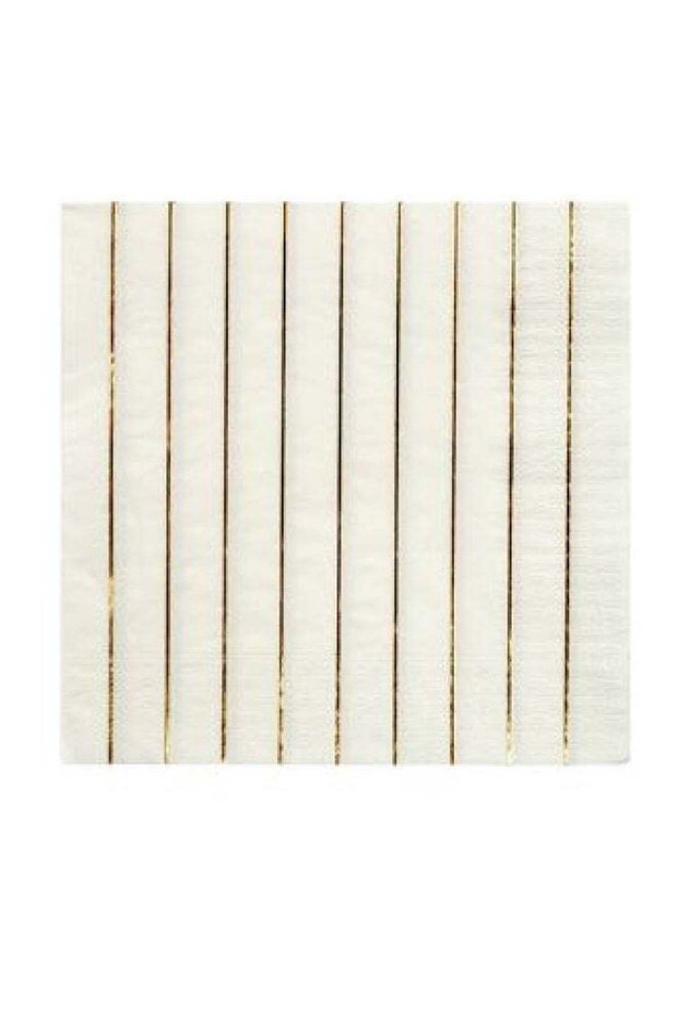 16-Piece Striped Napkin Set 6.4 x 6.4inch