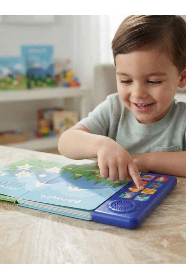 Kids Interactive Electronic Sound Book with Touch Button Panel and Colourful Learning Pages