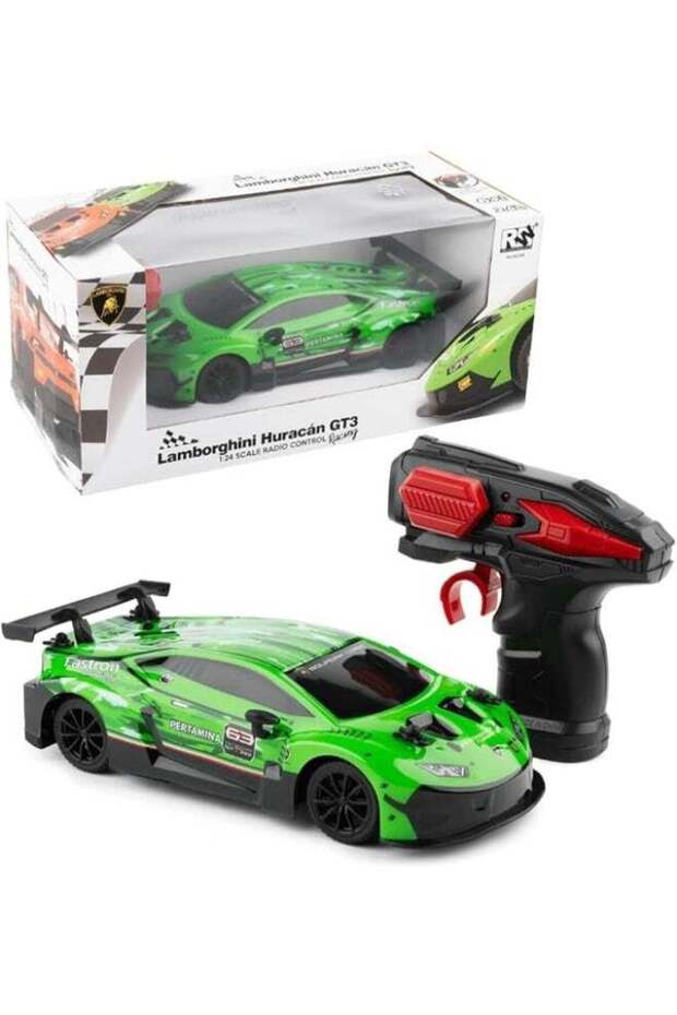 RW Lamborghini Huracan GT3 RC Car 1:24 Scale, 2.4GHz Remote Control Car, 4-Channel Control, 7-10 km