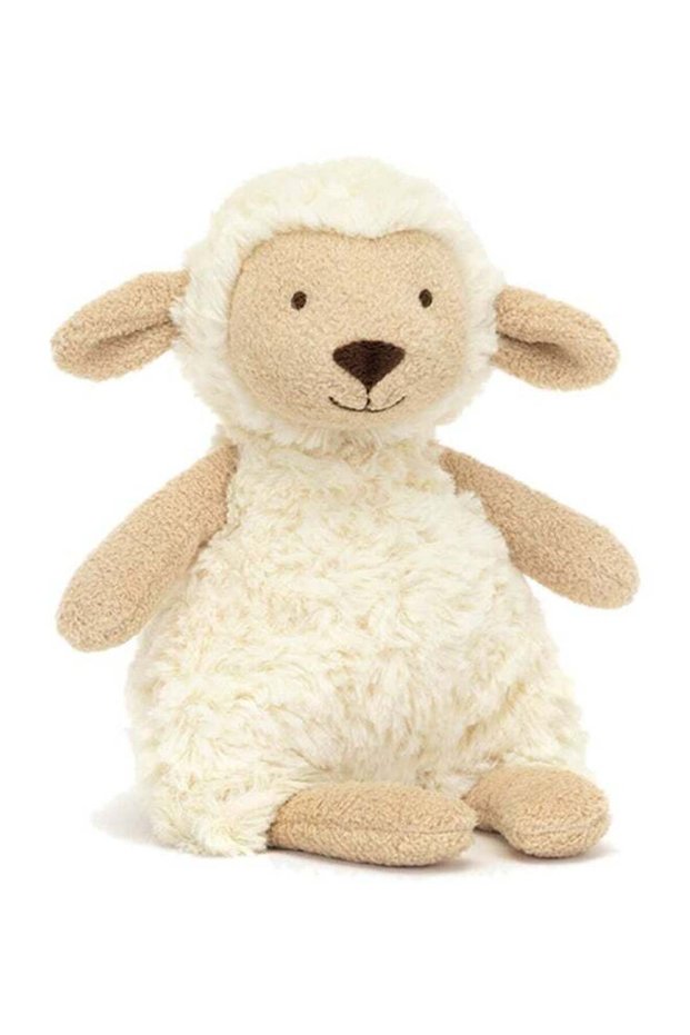 Lollie Lamb Plush Toy 19 cm, Soft Cream Sheep Stuffed Animal, Cute Lamb Teddy for Babies, Kids & Gi