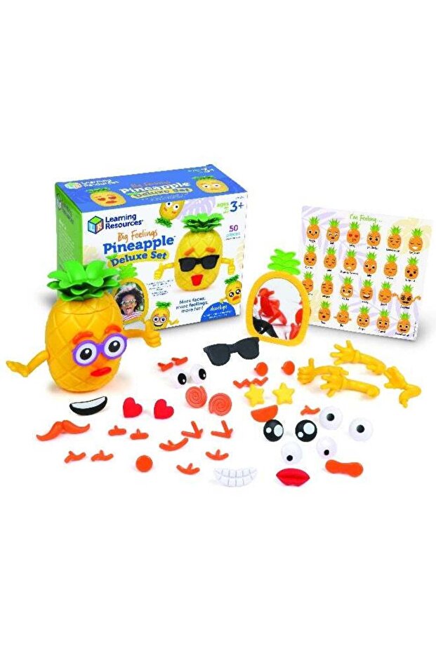 Big Feelings Pineapple Deluxe Set (30-Piece, Interactive Mirror, Ages 3+)