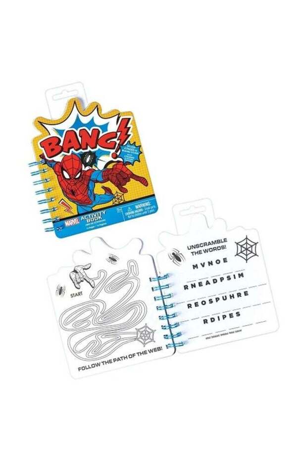 Marvel Spiderman Sticker Activity Book, Spider-Man Party Supplies