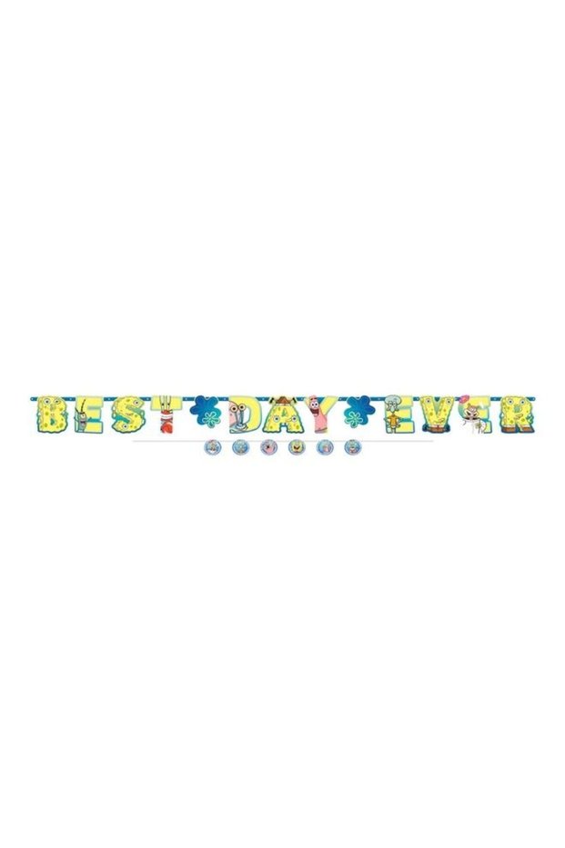 Sponge Bob Jumbo Letter Paper Banner Kit Birthday Decoration and Party Supplies