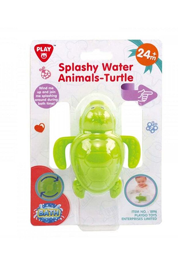 Playgo Splashy Water Turtle – Wind Up Bath Toy (2 Years+)