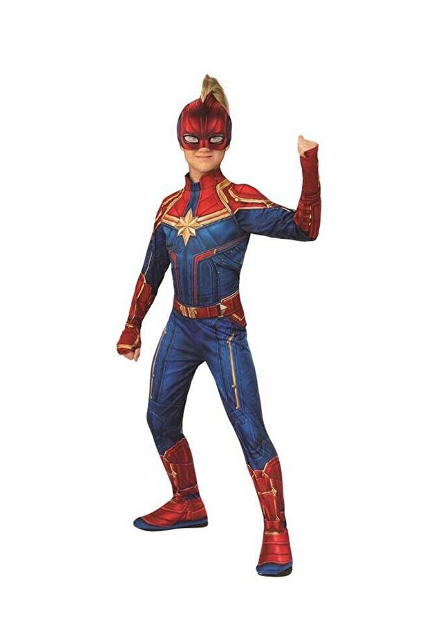 Captain Marvel Hero Costume Suit, L