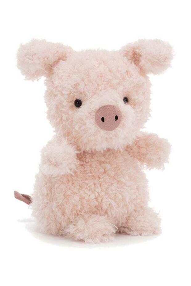 Little Pig 18 cm Soft Plush Toy, Small Pink Piglet Teddy, Cute Farm Animal Collectable, Cuddly Gift
