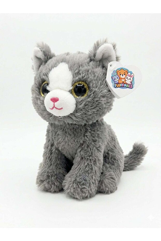 Fluffmals Soft Plush Animal Toy – BRITISH SHORT HAIR CAT 15cm | Cute Mini Stuffed Toy for Kids | Ul