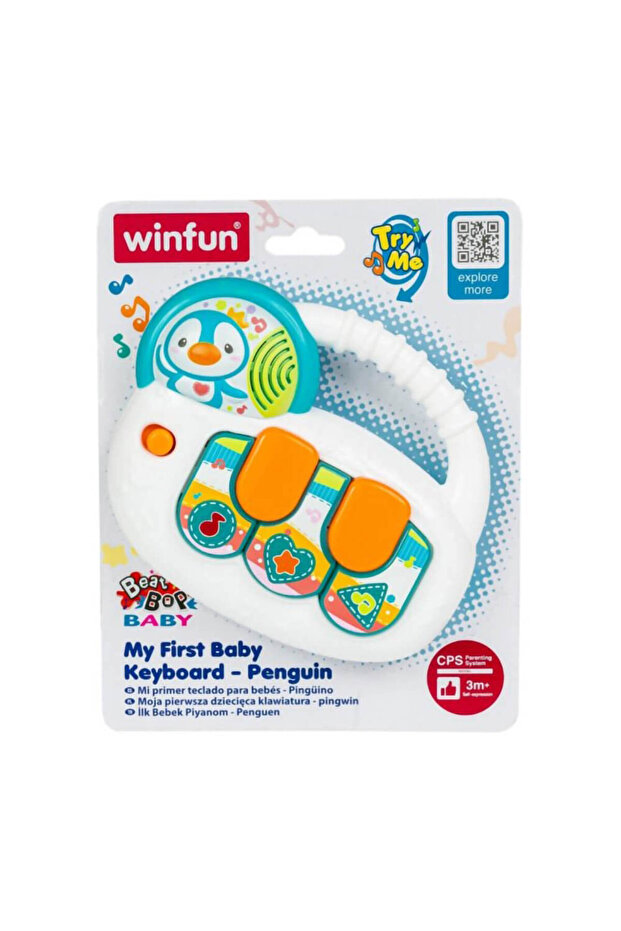 WinFun Beat Bop Baby My First Baby Penguin Keyboard (14 x 11.5 cm)