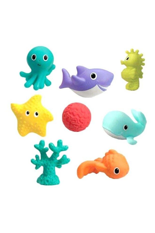 8-Piece Aquarium Bath Squirters – Baby Bath Water Play Toys