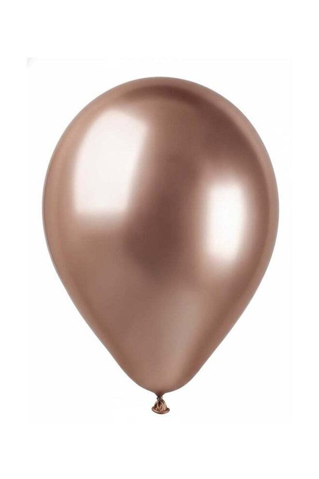 Shiny Rose Gold Metallic Balloons 5 Inch – Pack of 100 Chrome Balloons for Wedding, Birthday & Luxu