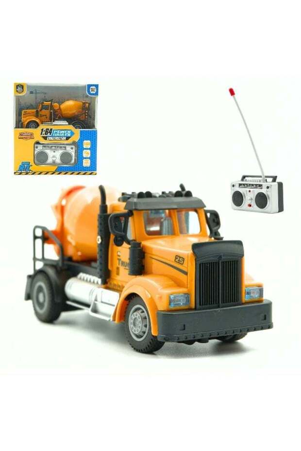 Mini Machines Remote Control Power Hauler Construction – Cement Mixer | 1:64 Scale | 4 Channel | Ag