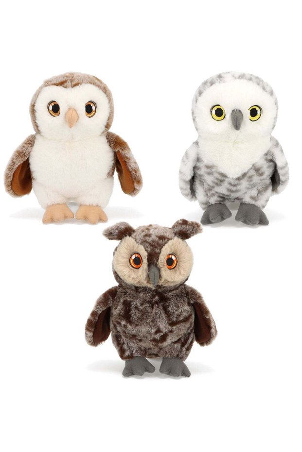 Keeleco Owl 18cm, Assorted 1 Piece (Style & Color May Vary) | Soft Toy | Plush Toy | Gift for Kids