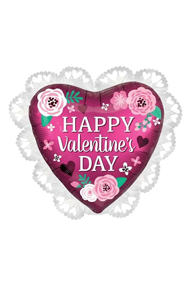 Happy Valentine'S Day Foil Balloon 58X53Centimeter 58x53centimeter Decorations Party Supplies 58x53