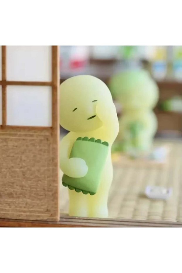Smiski Bed Series Glow In The Dark Mini Figure Luminous Night Light Bedroom Miniature Desktop Quirk