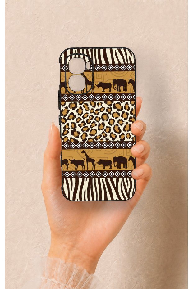 Infinix Gt 50 Pro Compatible African Safari Pattern Silicone Case