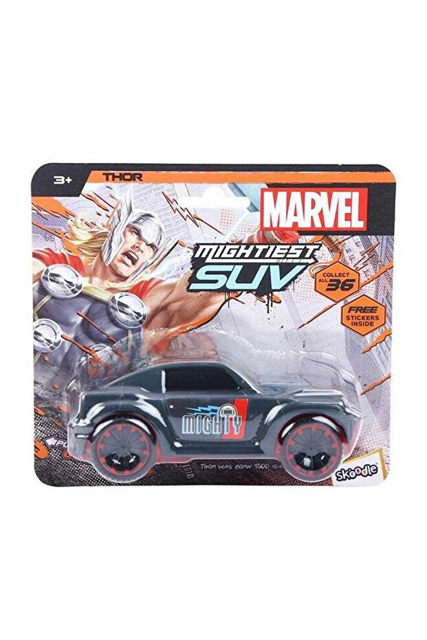Marvel Skoodle Pull Back Mightiest SUV Thor – Toy Vehicle for Kids Ages 3+