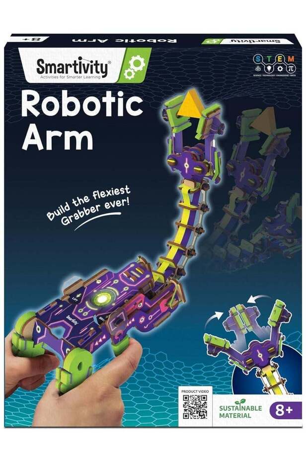 Robotic Arm for Kids 8-14 Years | Handheld Grabber with Flexible Neck | Birthday Gift for Boys & Gi