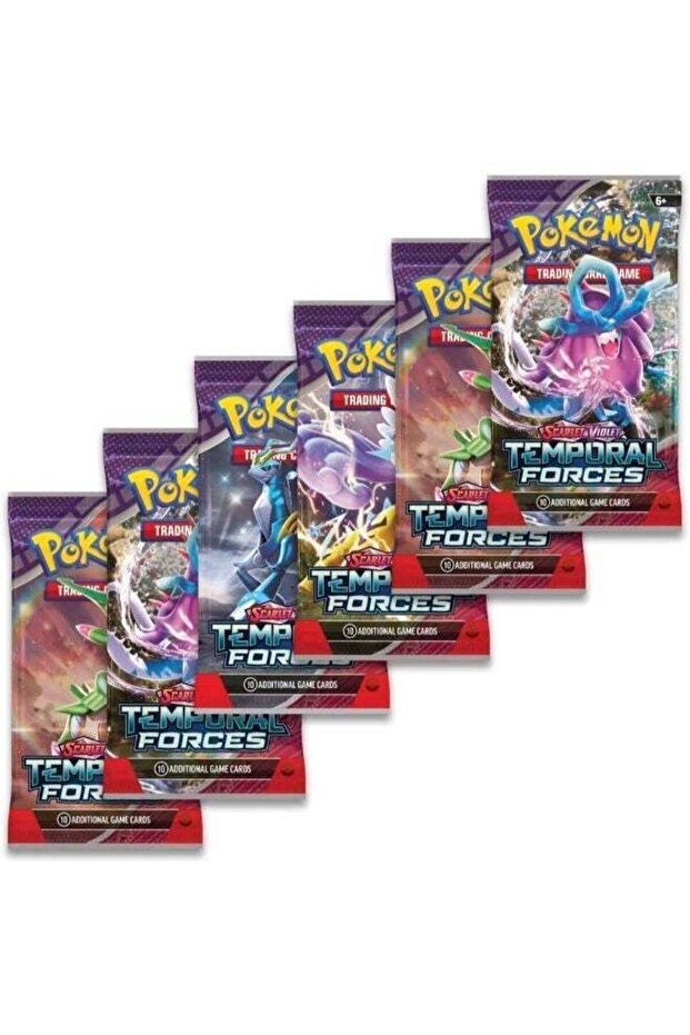 Pokémon TCG Scarlet & Violet—Temporal Forces Booster Pack, 10 Trading Cards, Random Assorted Pack A