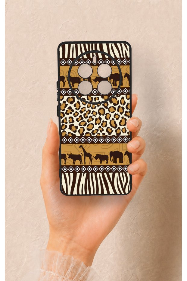 Realme 12 Pro Compatible African Safari Patterned Silicone Case