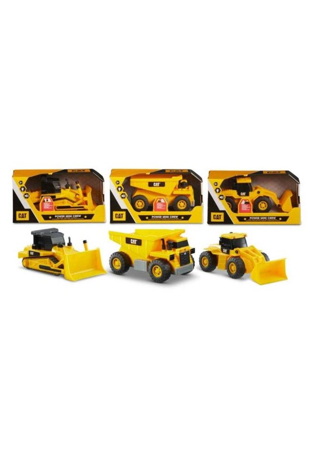 CAT Mini Power Crew 6-Inches, Assorted 1 Piece (Style May Vary) Battery Operated | Realistic Lights