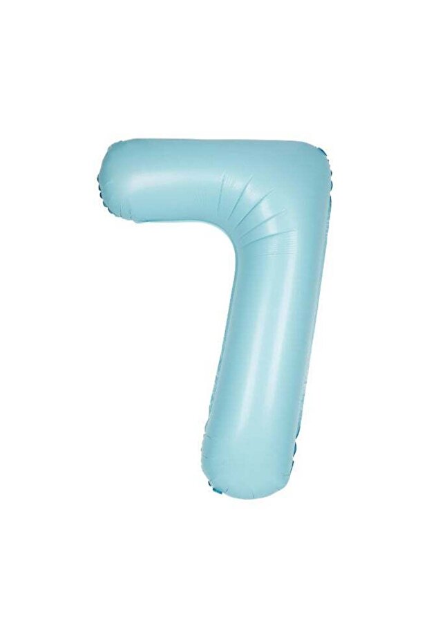 34" Matte Blue 7 Foil Balloon