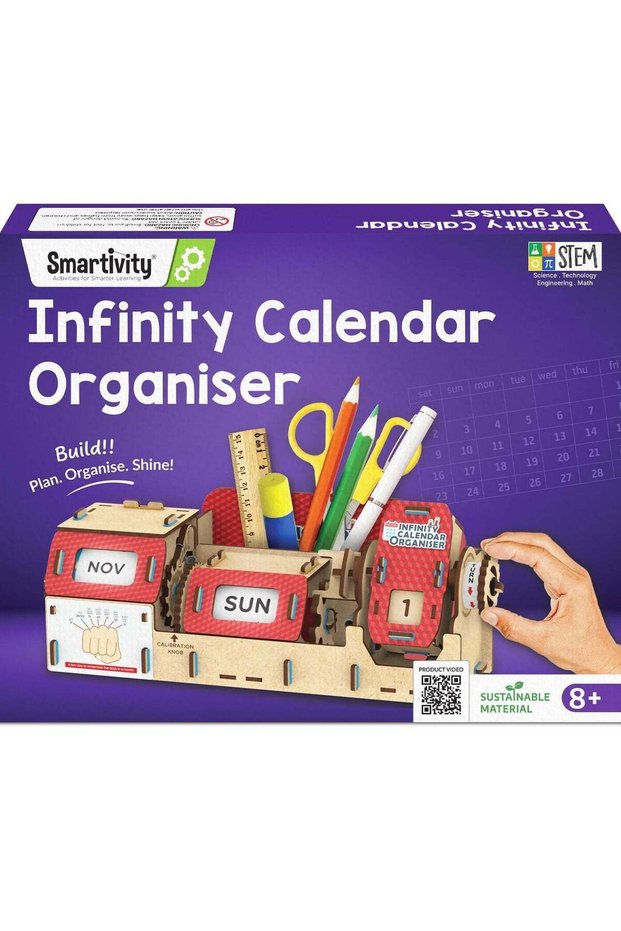 DIY Infinity Calendar & Stationary Organizer for Kids Age 8 to 14 Years | Birthday Gift for Girls &