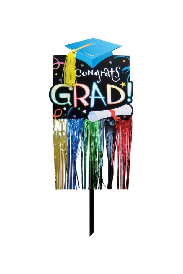 Graduation Embellished with Foil Yard Sign