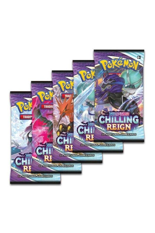 Pokémon TCG Sword & Shield—Chilling Reign Booster Pack, 10 Trading Cards, Random Assorted Pack Artw