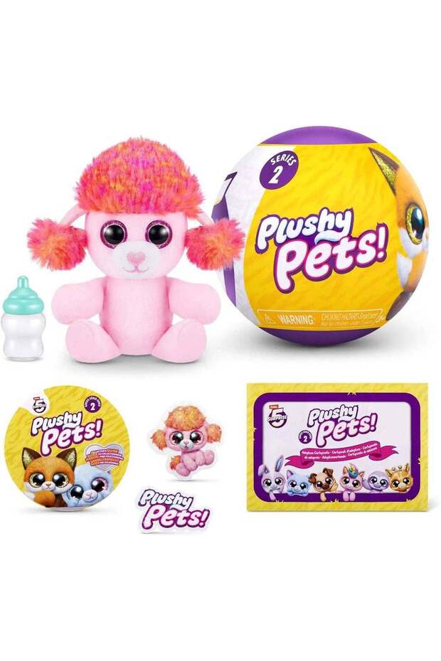 5 Surprise Plushy Pets Series 2 Mini Collectible Capsule (Assorted)