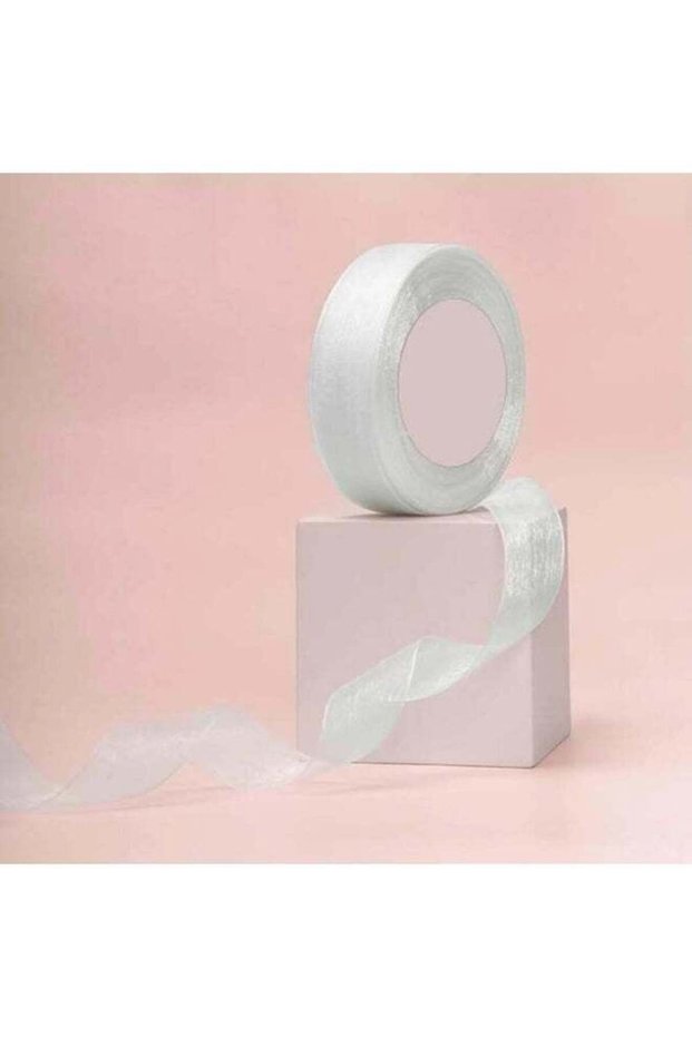 SKY LAB White Decorative Ribbon Roll – 100m x 50mm