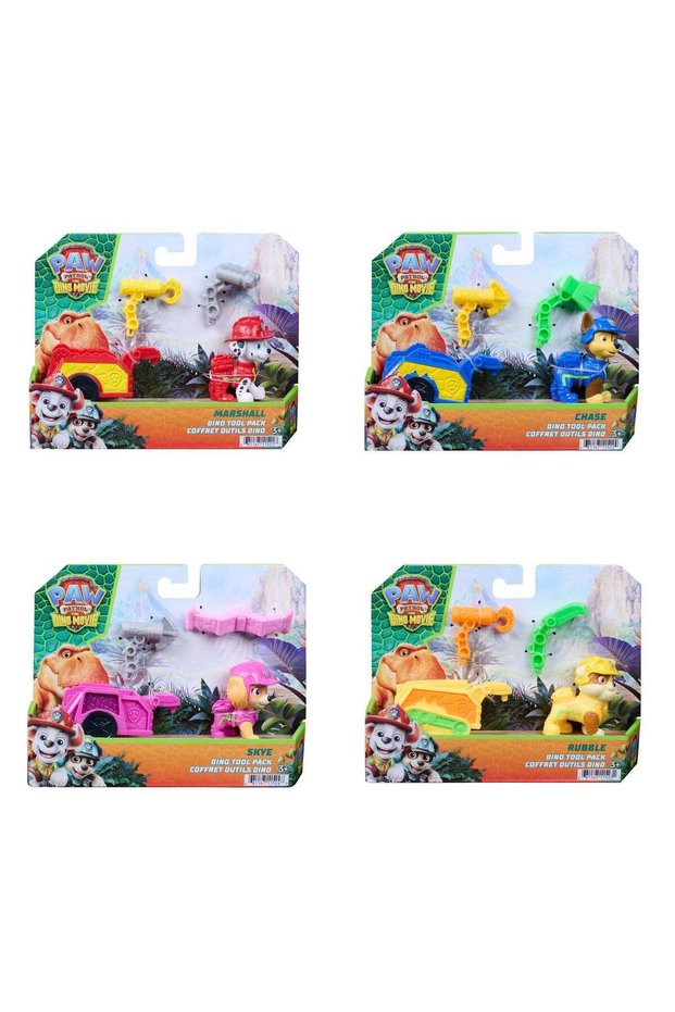 PAW Patrol The Dino Movie Dino Tool Pack with Figure & Accessories (Assorted)